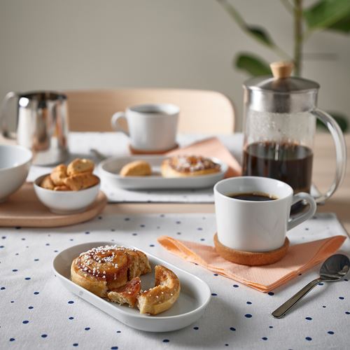 IKEA - IKEA 365+, serving plate, white, 20x11 cm