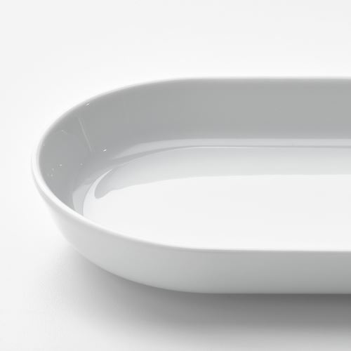 IKEA - IKEA 365+, serving plate, white, 20x11 cm