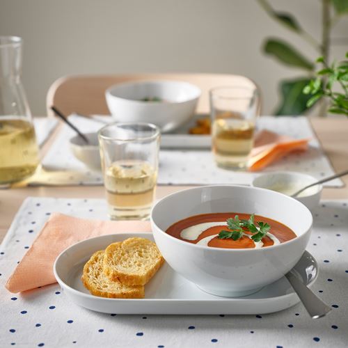 IKEA - IKEA 365+, serving plate, white, 27x15 cm