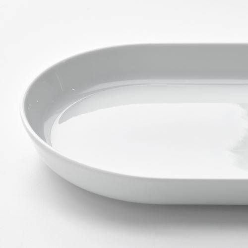 IKEA - IKEA 365+, serving plate, white, 27x15 cm