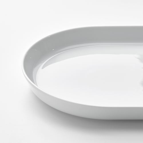 IKEA - IKEA 365+, serving plate, white, 36x20 cm