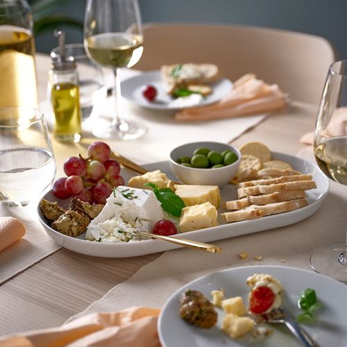 IKEA - IKEA 365+, serving plate, white, 36x20 cm