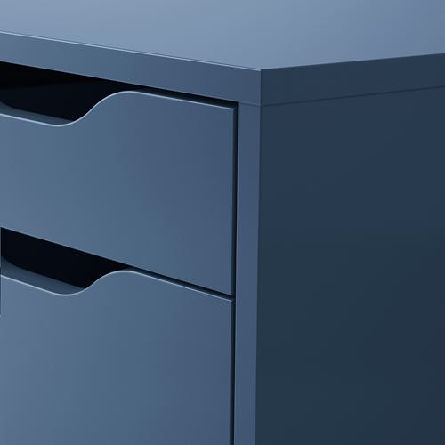IKEA - ALEX, drawer unit, blue/black, 36x50 cm