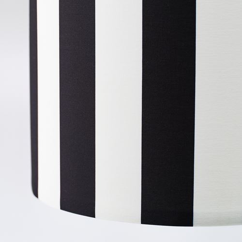 IKEA - RINGSTA, abajur başlığı, siyah-beyaz, 42 cm