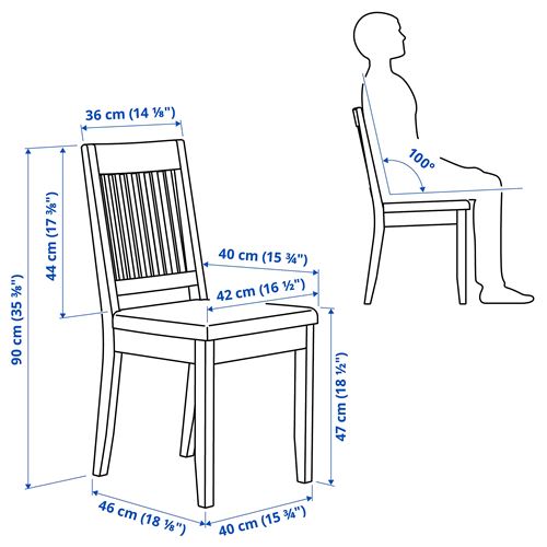 IKEA - NASINGE, mutfak masası takımı, beyaz-Tibbleby bej/gri, 2 sandalyeli