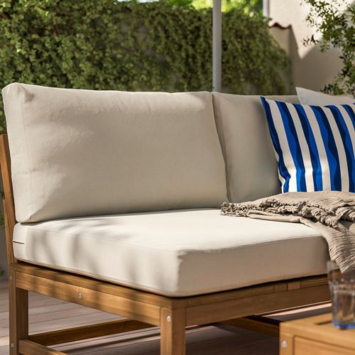 IKEA - FRÖSÖN, dış mekan sırt minderi kılıfı, bej, 80x44 cm