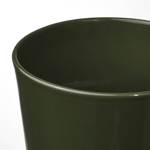 IKEA - KLOTLÖNN, toprak saksı, yeşil-bej, 15 cm