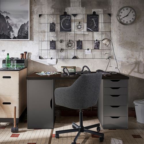 IKEA - ALEX, keson, koyu gri, 36x70 cm