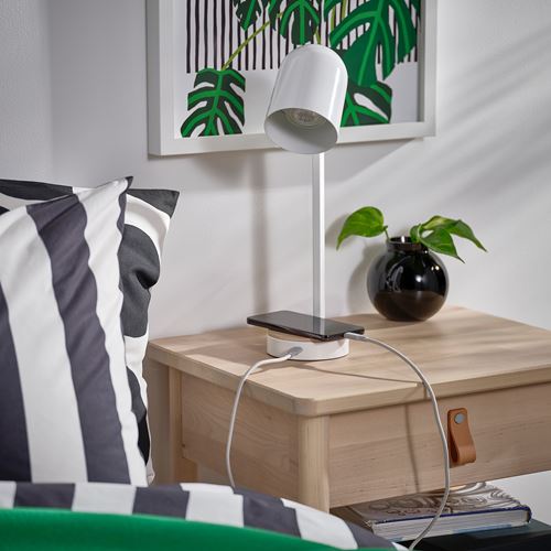 IKEA - ENSMARKE, masa lambası, beyaz