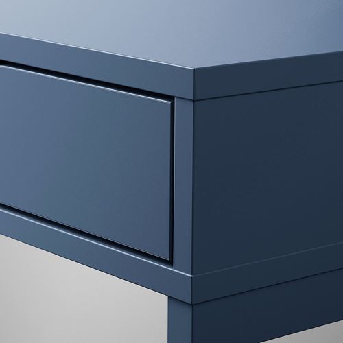 IKEA - ALEX, çalışma masası, mavi-siyah, 132x58 cm