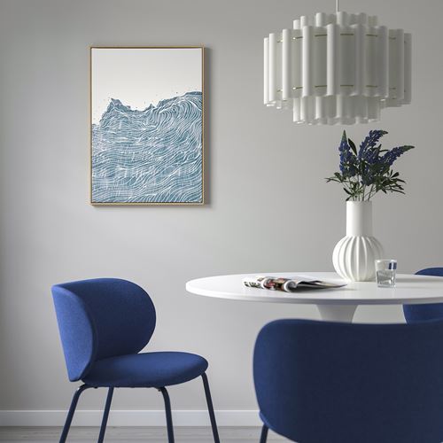 IKEA - BLODFLADER, picture with frame, multicolour, 50x70 cm