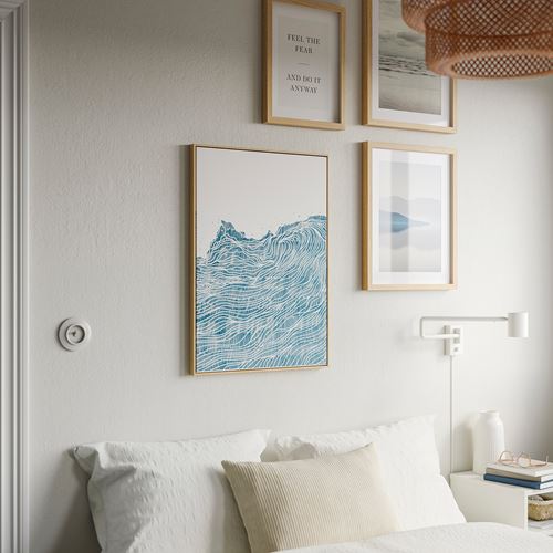 IKEA - BLODFLADER, picture with frame, multicolour, 50x70 cm