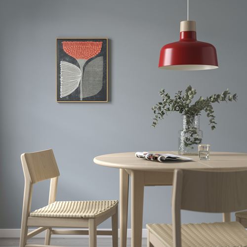 IKEA - BLODFLADER, çerçeveli resim, çok renkli, 40x50 cm
