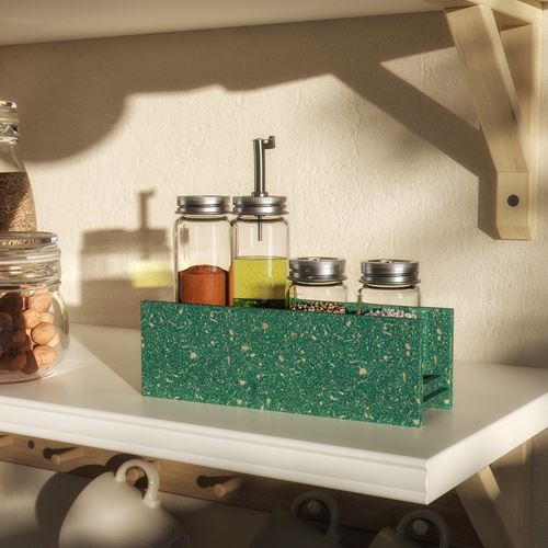 IKEA - HUNDHAJ, baharat rafı, yeşil, 20 cm