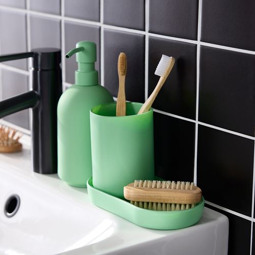 IKEA - GANSJÖN, banyo seti, açık yeşil
