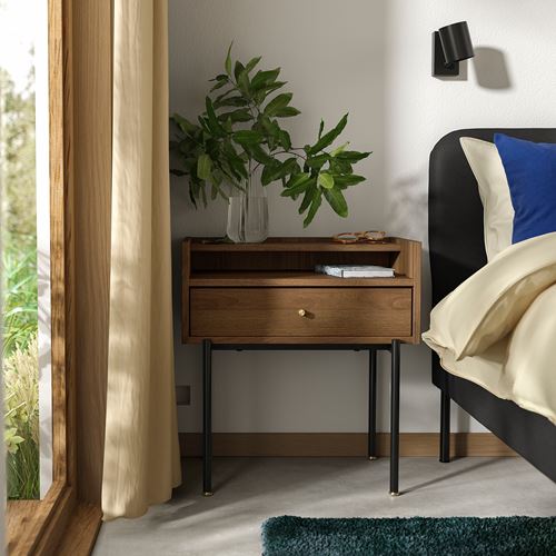 IKEA - RADMANSÖ, komodin, kahverengi ceviz görünüm, 54x38x58 cm