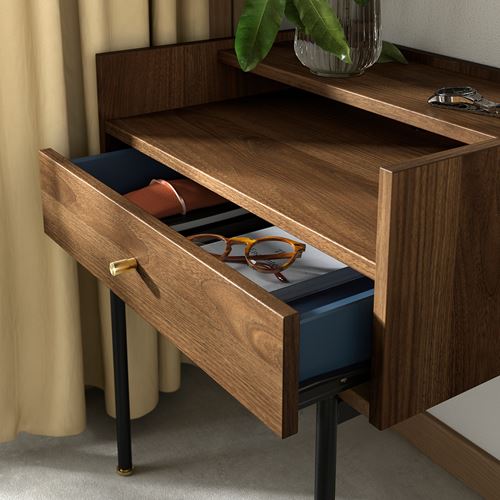 IKEA - RADMANSÖ, komodin, kahverengi ceviz görünüm, 54x38x58 cm