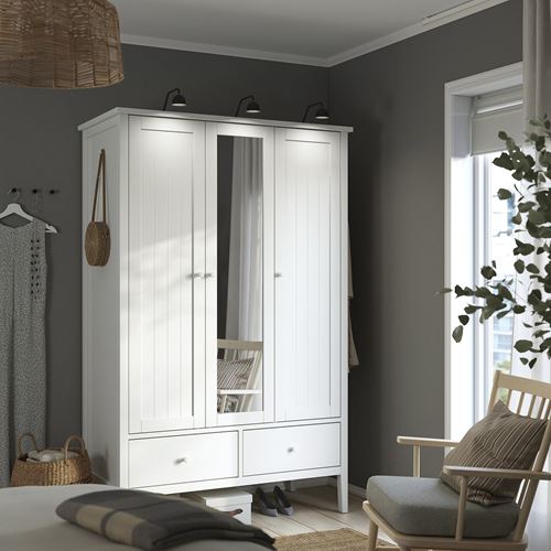 IKEA - GULLABERG, wardrobe, white, 128x64x201 cm