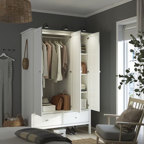 IKEA - GULLABERG, wardrobe, white, 128x64x201 cm