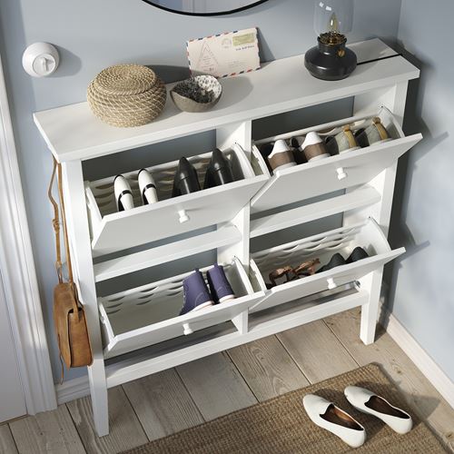 IKEA - GULLABERG, shoe cabinet/storage, white, 105x22x107 cm