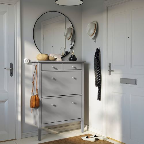 IKEA - GULLABERG, shoe cabinet/storage, grey, 88x30x122 cm