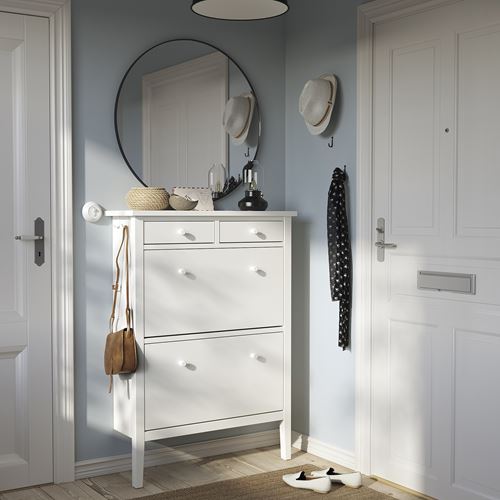 IKEA - GULLABERG, ayakkabı dolabı, beyaz, 88x30x122 cm