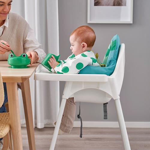 IKEA - ANTILOP, highchair with tray, white, 90 cm