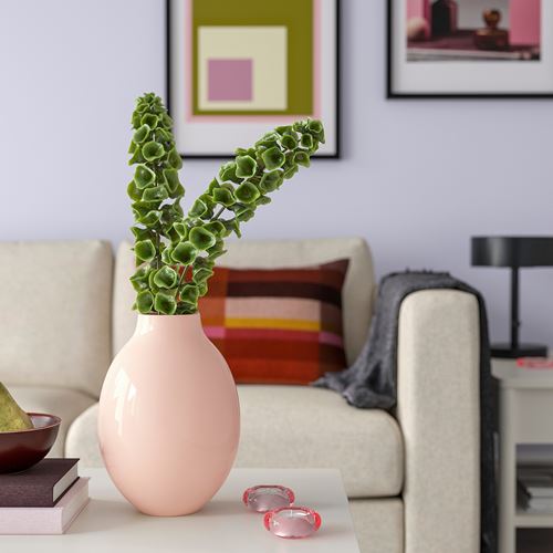 IKEA - BLODBJÖRK, vazo, uçuk pembe, 25 cm
