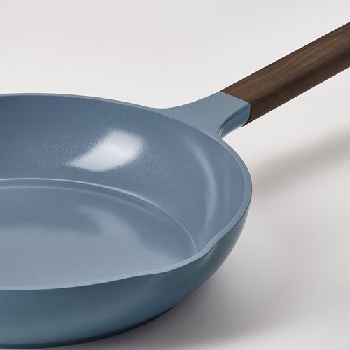 IKEA - KLIPPFISK, kızartma tavası, yapışmaz kaplama-ahşap-koyu gri mavi, 24 cm