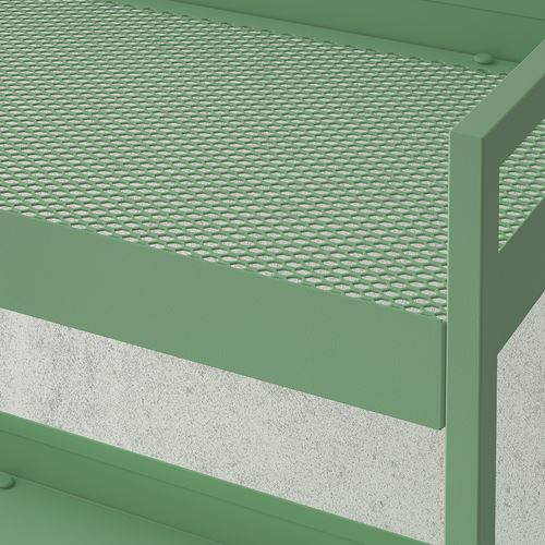 IKEA - NISSAFORS, servis arabası, açık yeşil, 50,5x30x83 cm