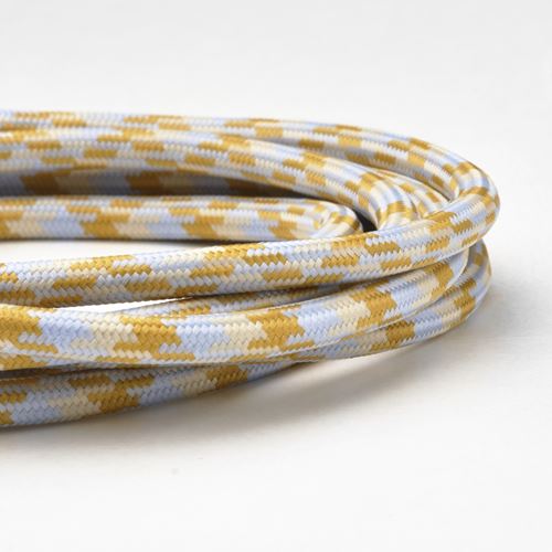 IKEA - RUNDHULT, USB-C - USB-C kablo, bej-mavi, 1.5 m/100 W