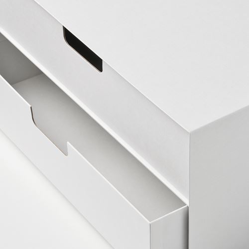 IKEA - FJADERHARV, drawer box, white, 32x25 cm