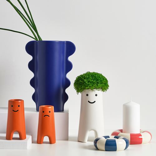 IKEA - DOFTBRAKEN, vazo, koyu mavi, 28 cm