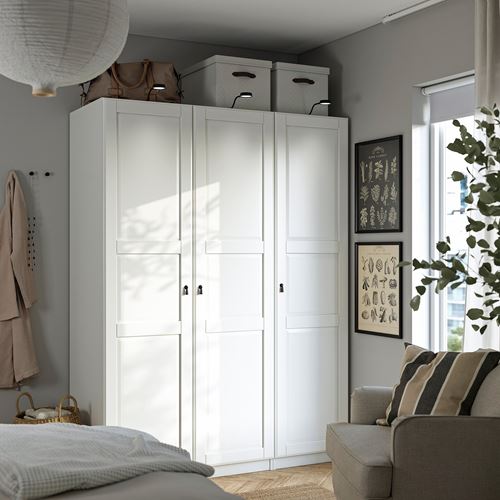 IKEA - PAX/TYSSEDAL, PAX wardrobe, white, 150x60x201 cm