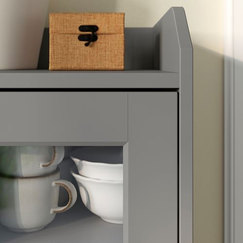 IKEA - HAUGA, console, grey, 140x46x84 cm