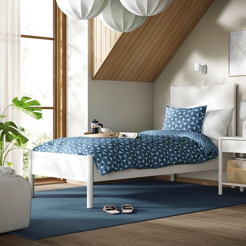 IKEA - TONSTAD/LURÖY, single bed, off white, 90x200 cm