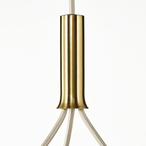 IKEA - AKTERSPRING, sarkıt lamba, opal beyaz cam-pirinç, 73 cm