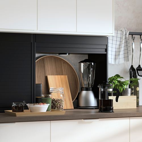 IKEA - TITTEBO, storage space for small appliances, black, 60 cm