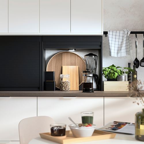 IKEA - TITTEBO, storage space for small appliances, black, 60 cm