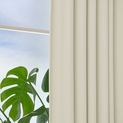 IKEA - KORGMOTT, karartma perde/2 kanat, bej, 145x300 cm