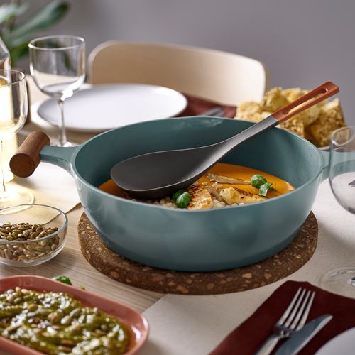 IKEA - KNORRHANE, yemek pişirme kaşığı, koyu gri-kahverengi, 31 cm