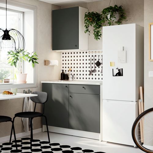 IKEA - KNOXHULT, kitchen storage combination, dark grey, 120x61x220 cm
