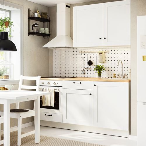 IKEA - KNOXHULT, mutfak dolabı kombinasyonu, dekoratif beyaz, 180x61x220 cm