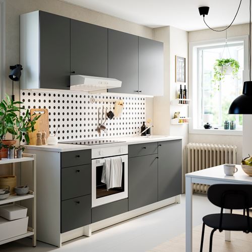IKEA - KNOXHULT, mutfak dolabı kombinasyonu, koyu gri, 220x61x220 cm