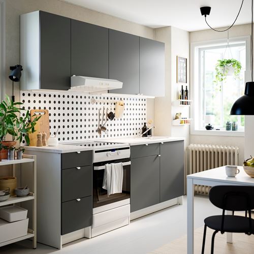 IKEA - KNOXHULT, mutfak dolabı kombinasyonu, koyu gri, 220x61x220 cm