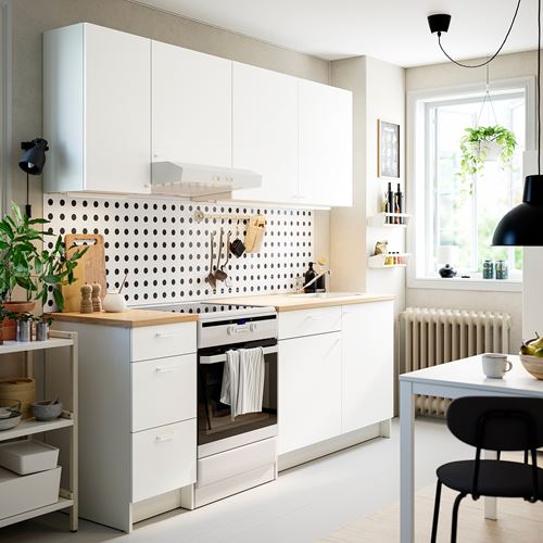 IKEA - KNOXHULT, kitchen storage combination, white, 220x61x220 cm