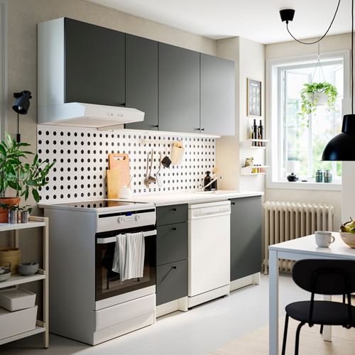 IKEA - KNOXHULT, mutfak dolabı kombinasyonu, koyu gri, 220x61x220 cm