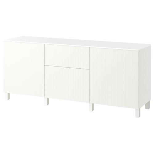 IKEA - BESTA, dolap kombinasyonu, beyaz, 180x42x75 cm