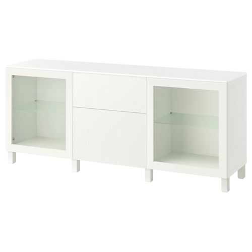 IKEA - BESTA, dolap kombinasyonu, beyaz, 180x42x75 cm