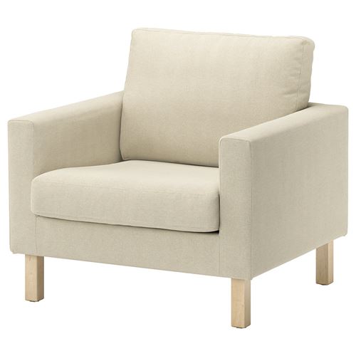 IKEA - SALTSJÖBADEN, tekli koltuk kılıfı, fridtuna açık bej